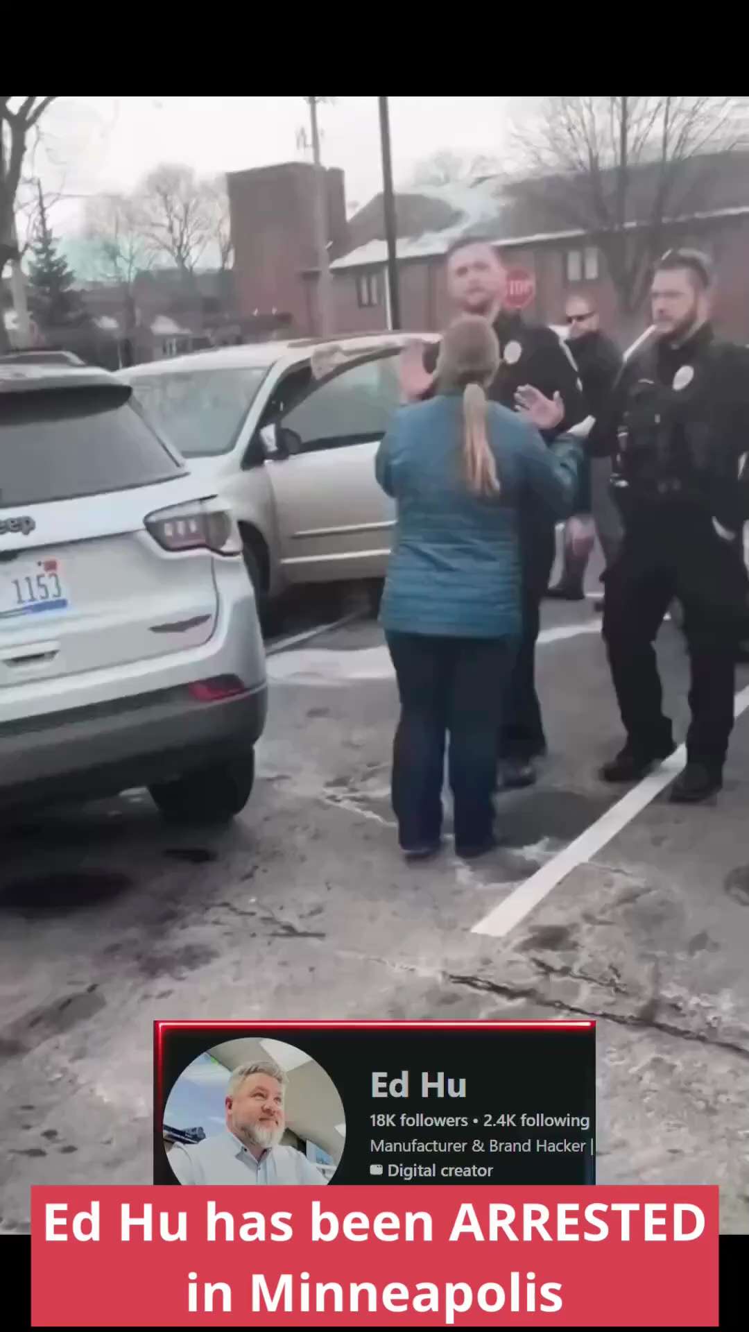 🚨 BREAKING: Known ICE hunter Ed Hu has been ARRESTED in Minneapolis after putting out assassination...