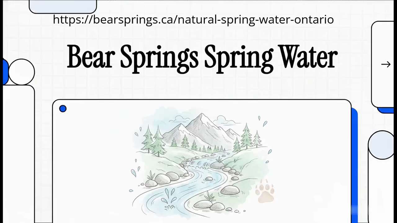 Fresh, crisp, and naturally filtered the way nature intended—Bear Springs Natural Spring Water bring...