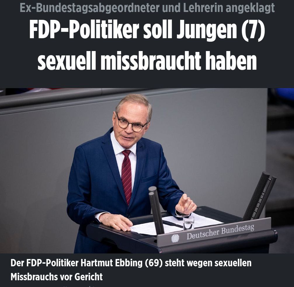 Der ehemalige Abgeordnete #HartmutEbbing (69) aus #Berlin saß jahrelang für die #FDP im #Bundestag, ...