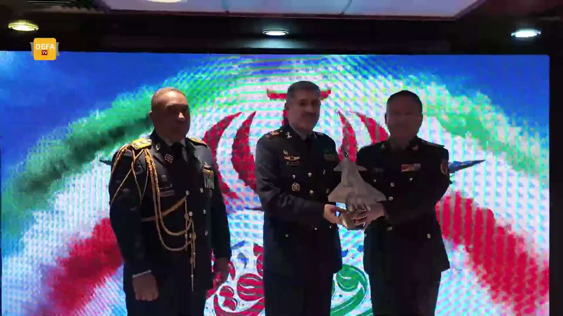 JUST IN - At an Air Force Day ceremony in Tehran, CCP's military attachés met with IRIAF Commander B...