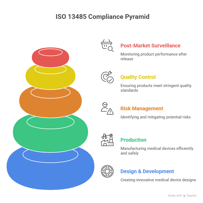ISO 13485 Zertifizierung confirms that a medical device company operates a compliant quality managem...