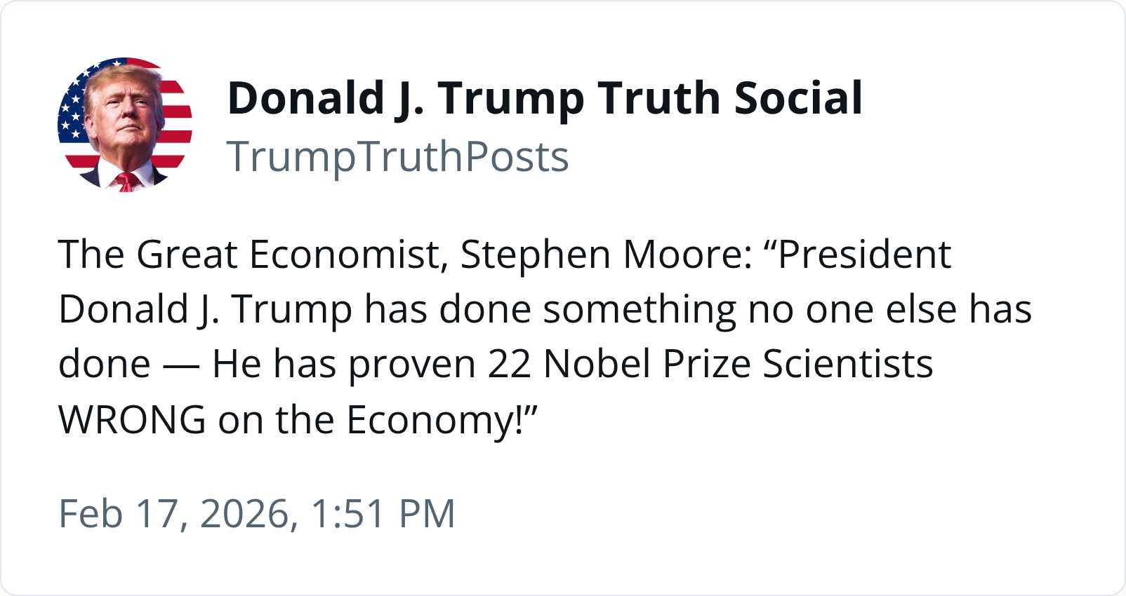 查看 Donald J. Trump Posts From Truth Social 在 GETTR 上的帖子。加入讨论，分享您的想法，与社区联系。