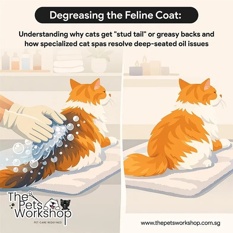 Degreasing the Feline Coat: Understanding why cats get “stud tail” or greasy backs and how specializ...