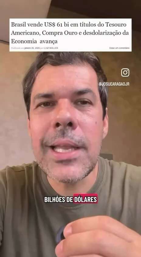 ⚠️ A Rússia quer abandonar o BRICS e voltar ao sistema do dólar. O Brasil vendeu bilhões em títulos ...