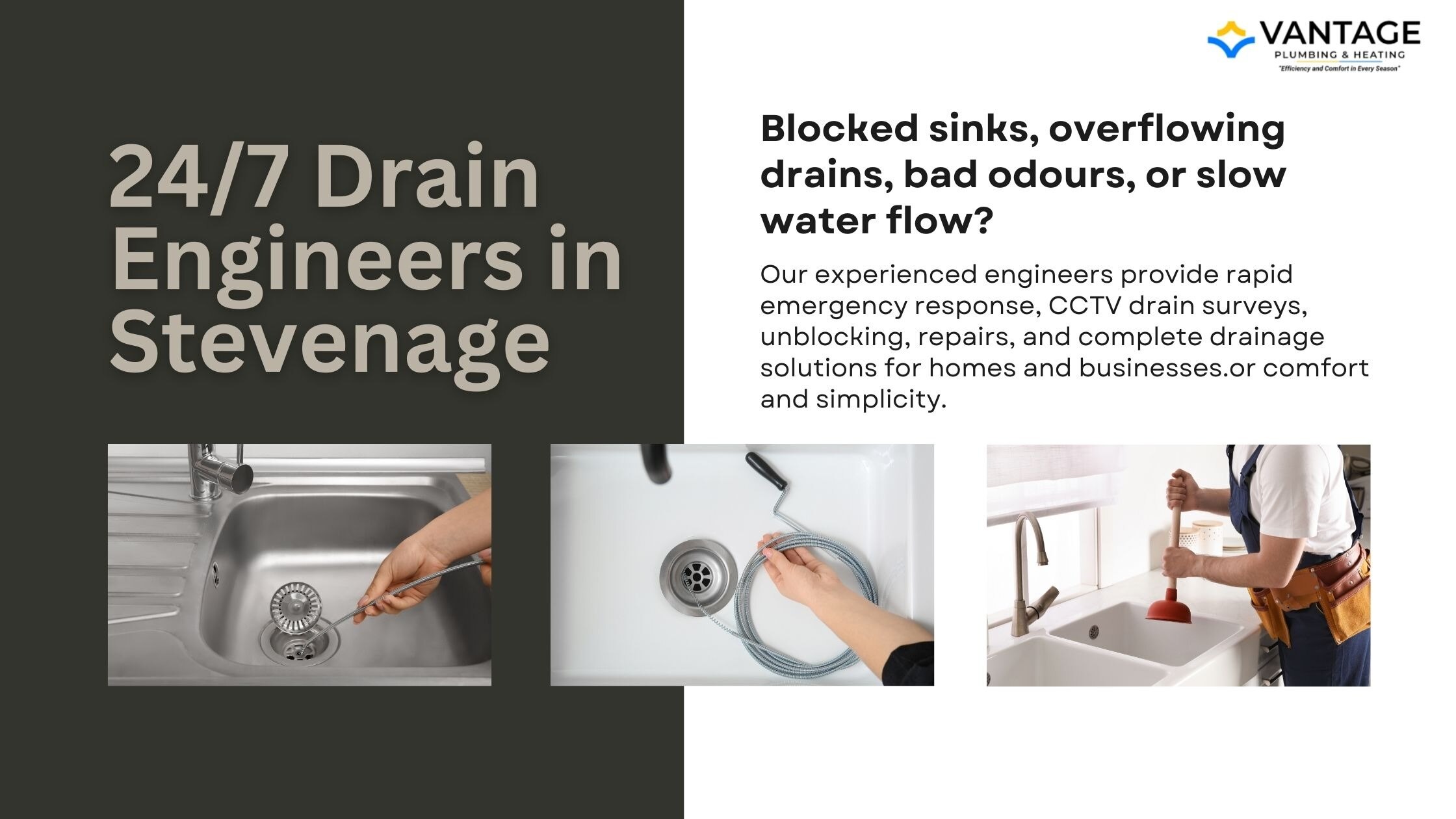 Advanced CCTV Drain Surveys to Diagnose Hidden Problems
Not all blocked drains in Stevenage are visi...