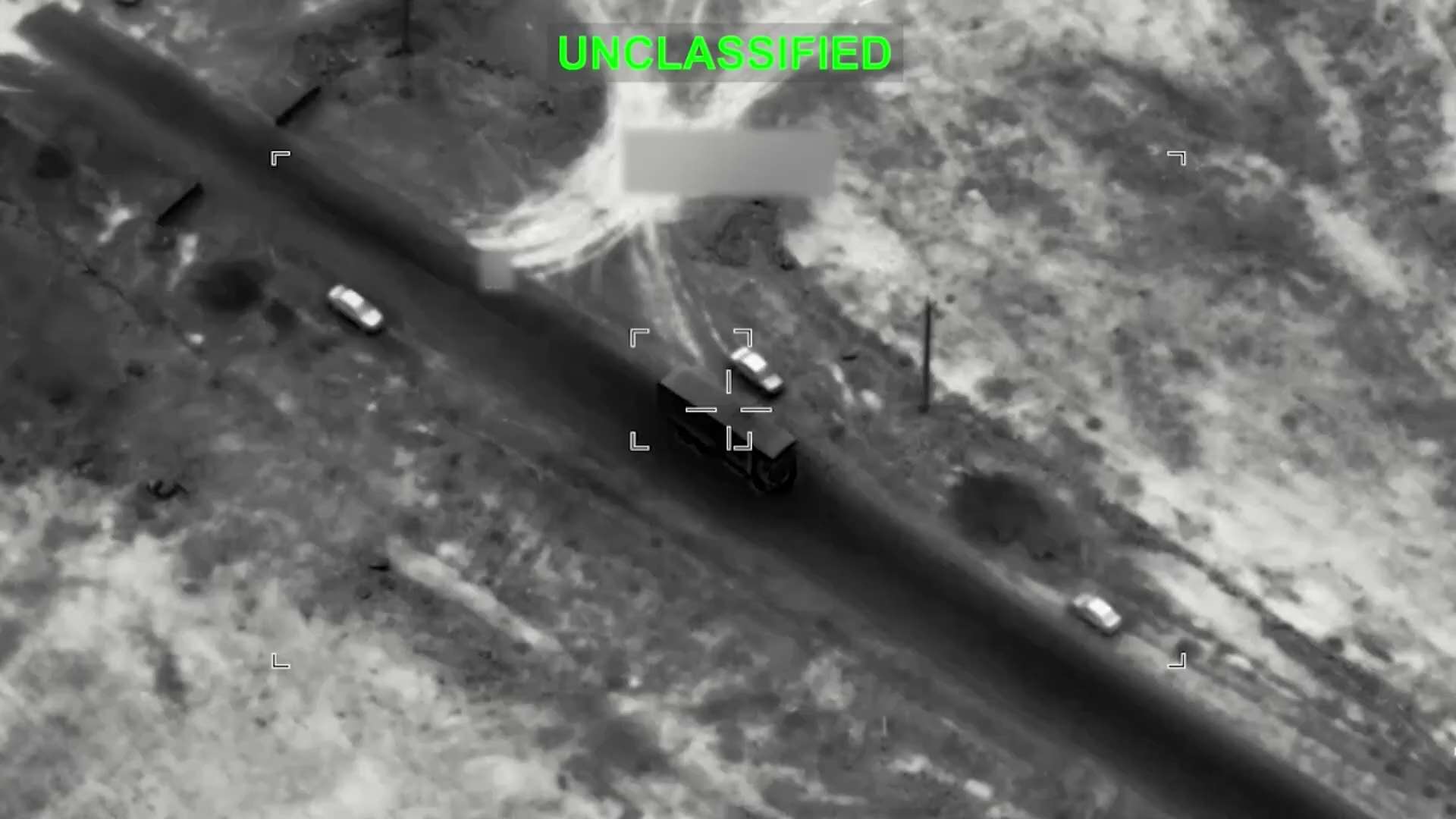 U.S. Central Command released unclassified footage early Sunday of a precision strike on an Iranian ...