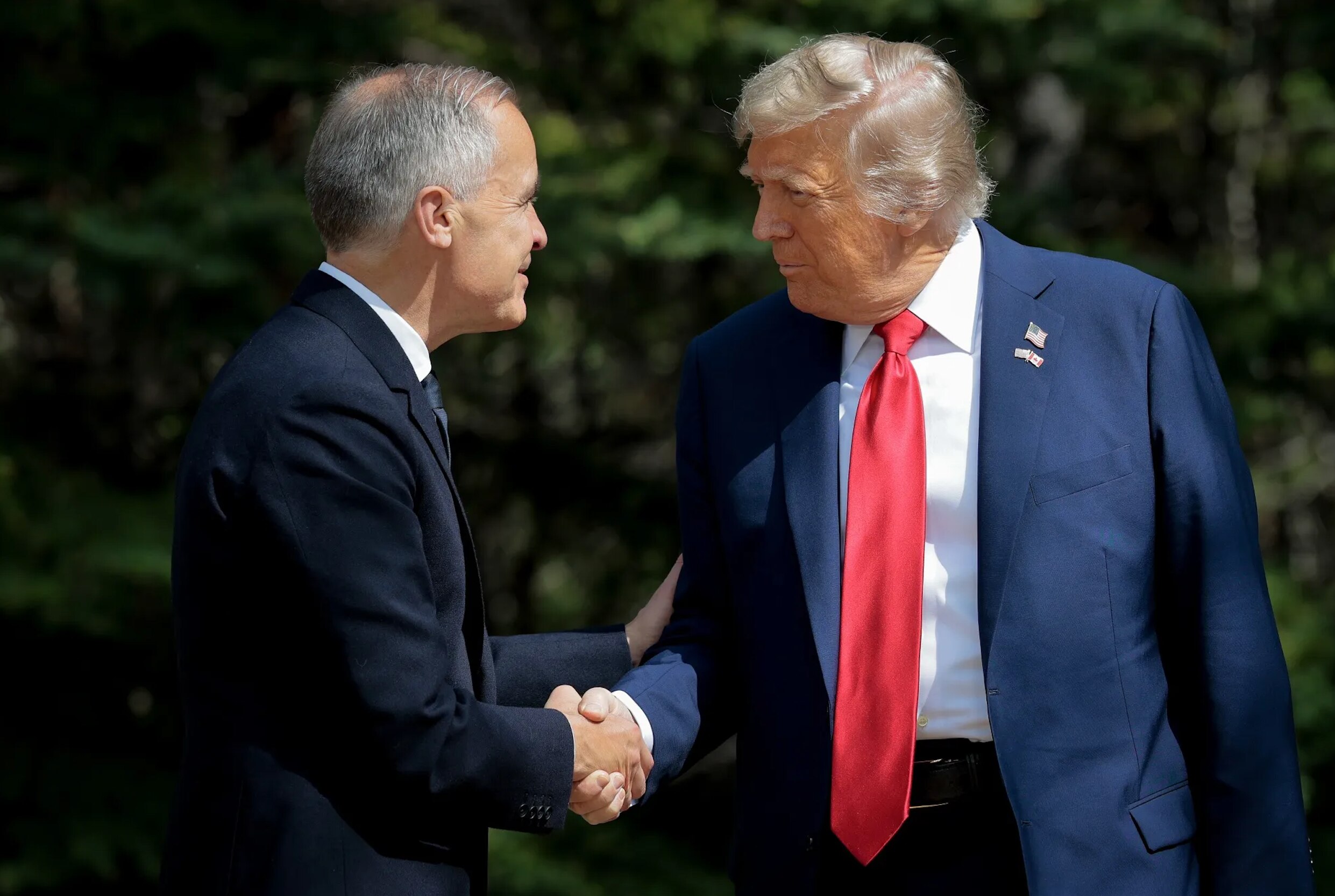 JUST IN - Canada PM Mark Carney spoke with U.S. President Donald Trump on Sunday, discussing the eco...