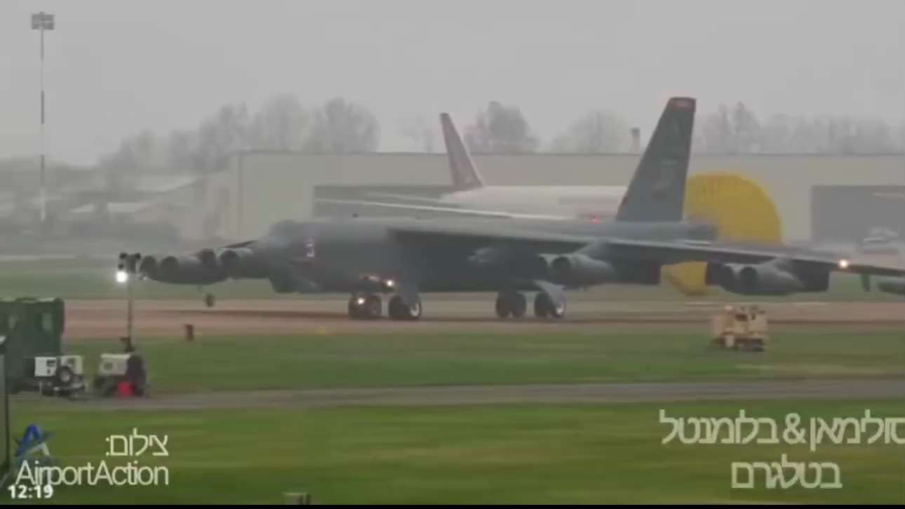 JUST IN - 3 American B-52 Stratofortress strategic bombers just landed at RAF Fairford in the UK. Lo...