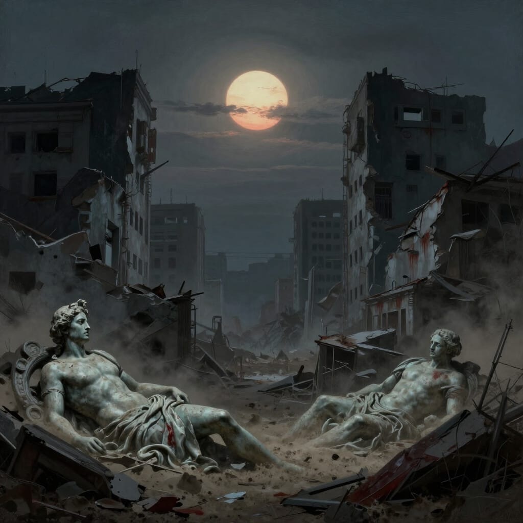 ADELAJA's - "THE EMPERORS" - THE DEBRIS OF WAR  
-------------------------

NARRATOR :  
  
In the a...