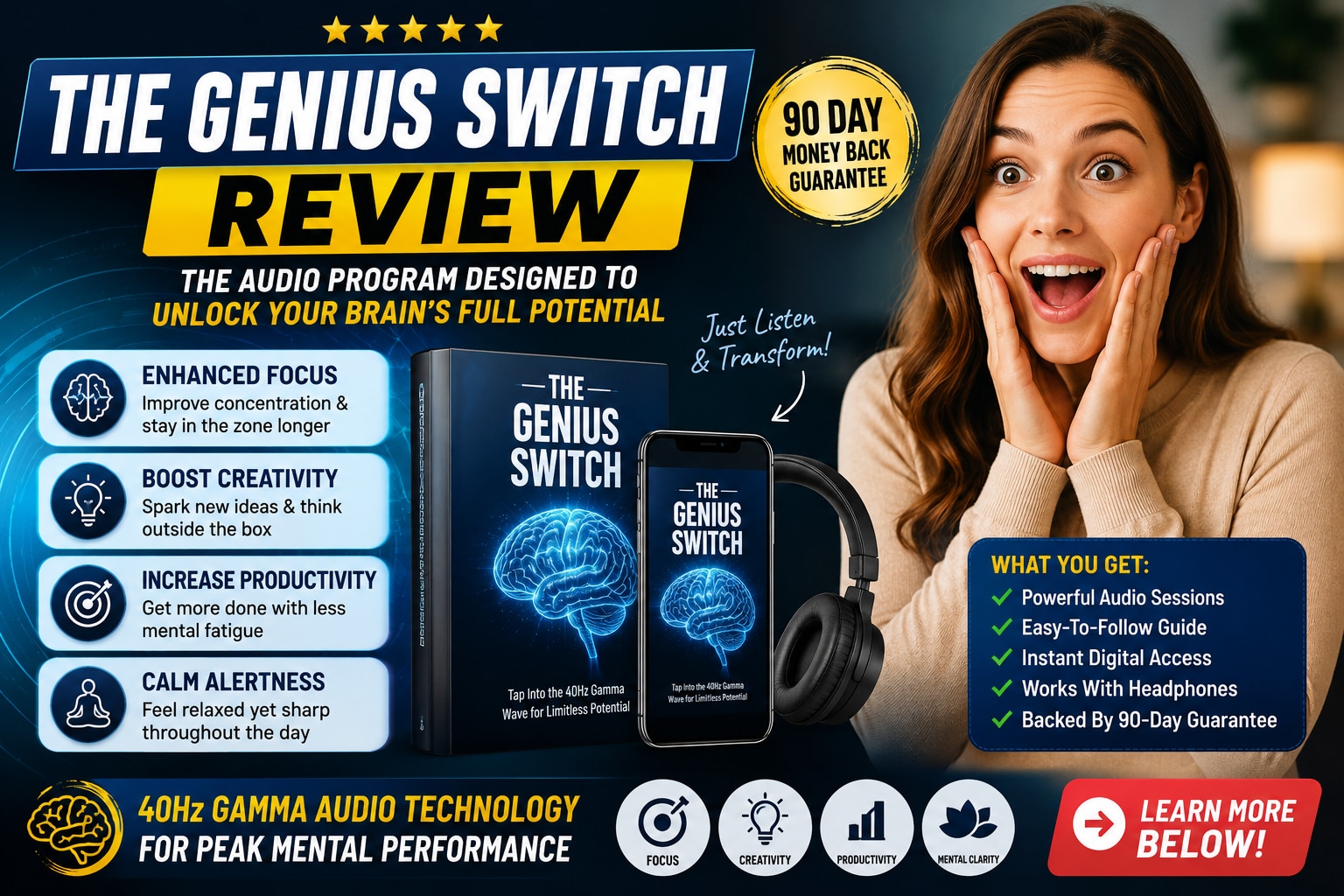 The Genius Switch Review: What Happened After 1 Week Blew My Mind!
 
What if your brain fog, poor fo...