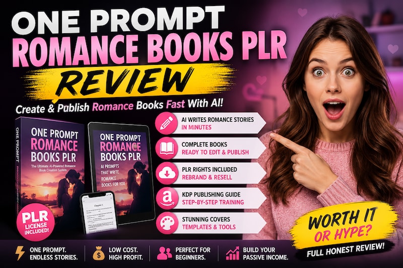 One Prompt Romance Books PLR Explained for Beginners

We Put the Bold Claim to the Test -- Here Is t...