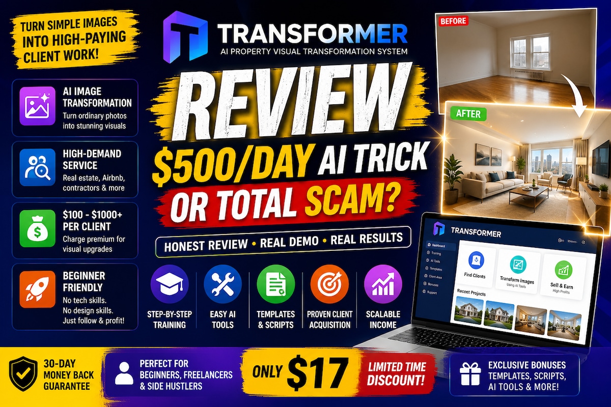 TRANSFORMER Review: $500/Day AI Trick or Total Scam? 
 

If you’ve been scrolling through YouTube, F...