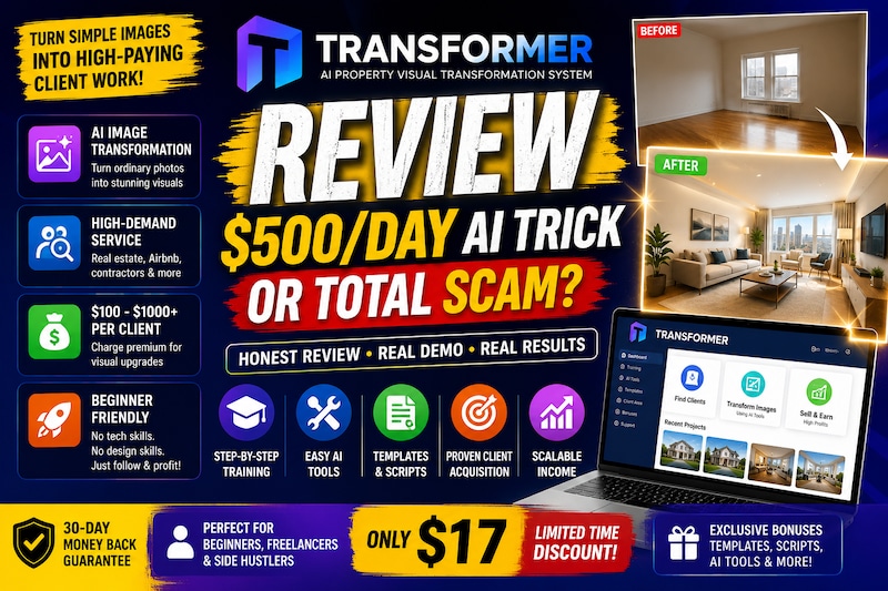 TRANSFORMER Review: $500/Day AI Trick or Total Scam? 
 

If you’ve been scrolling through YouTube, F...