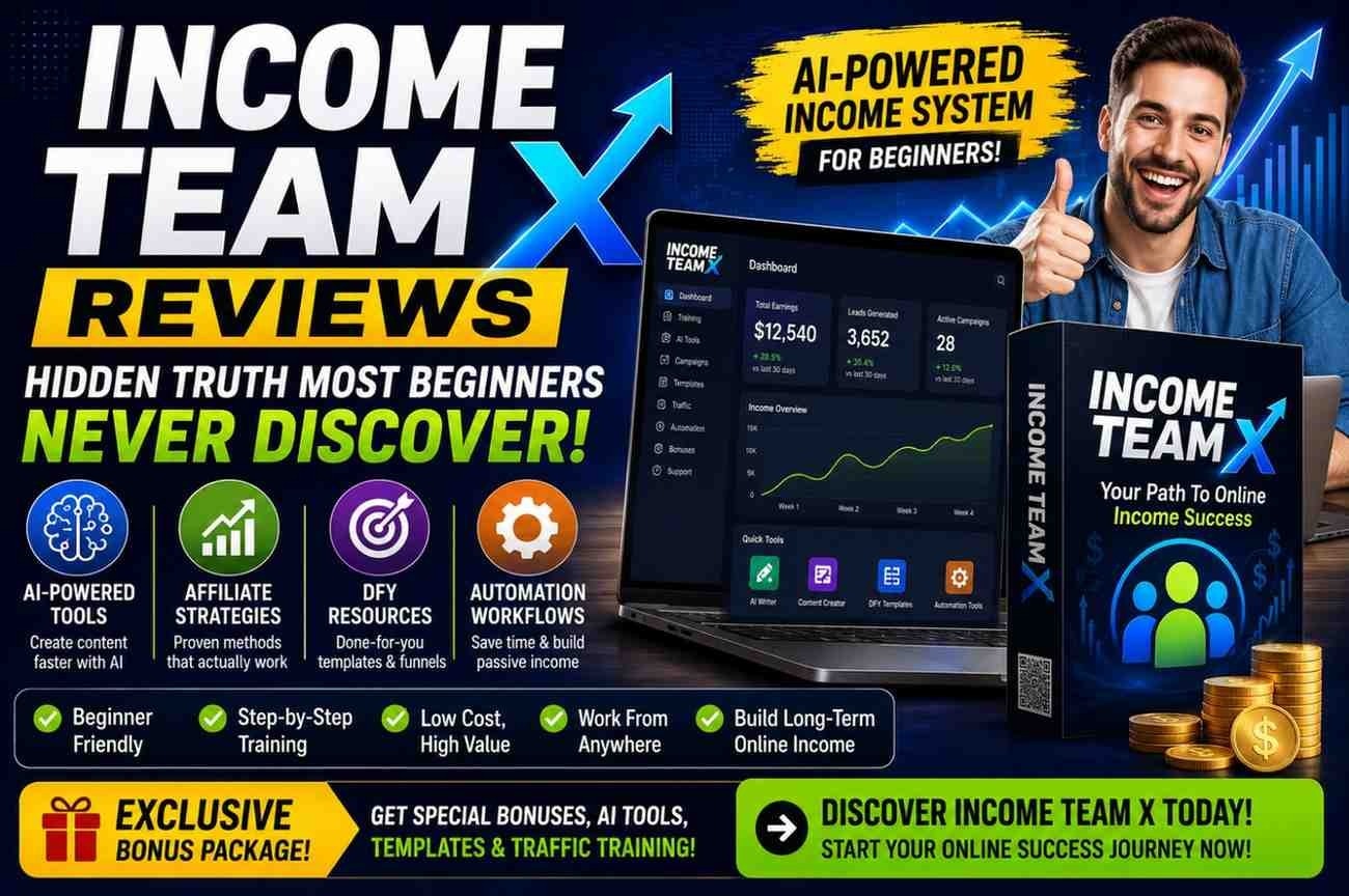 Income Team X Review: New AI Money System Creating Massive Buzz

The digital income space is changin...