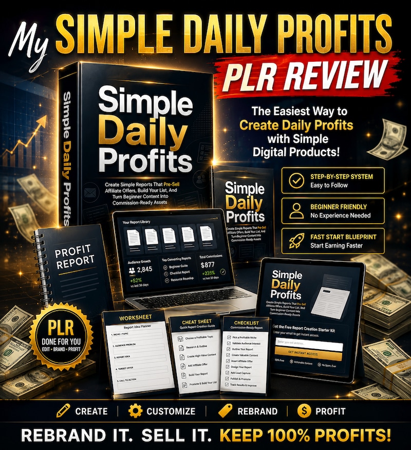 My Simple Daily Profits PLR Review: Is This Passive Income System Real?


There is a reason so many ...