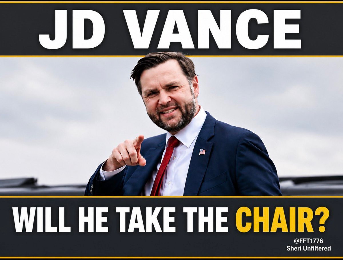 Sherri Unfiltered:
🚨JD VANCE Must TAKE THE CHAIR from Thune🔥

Sen. Mike Lee confirmed that as VP, ...
