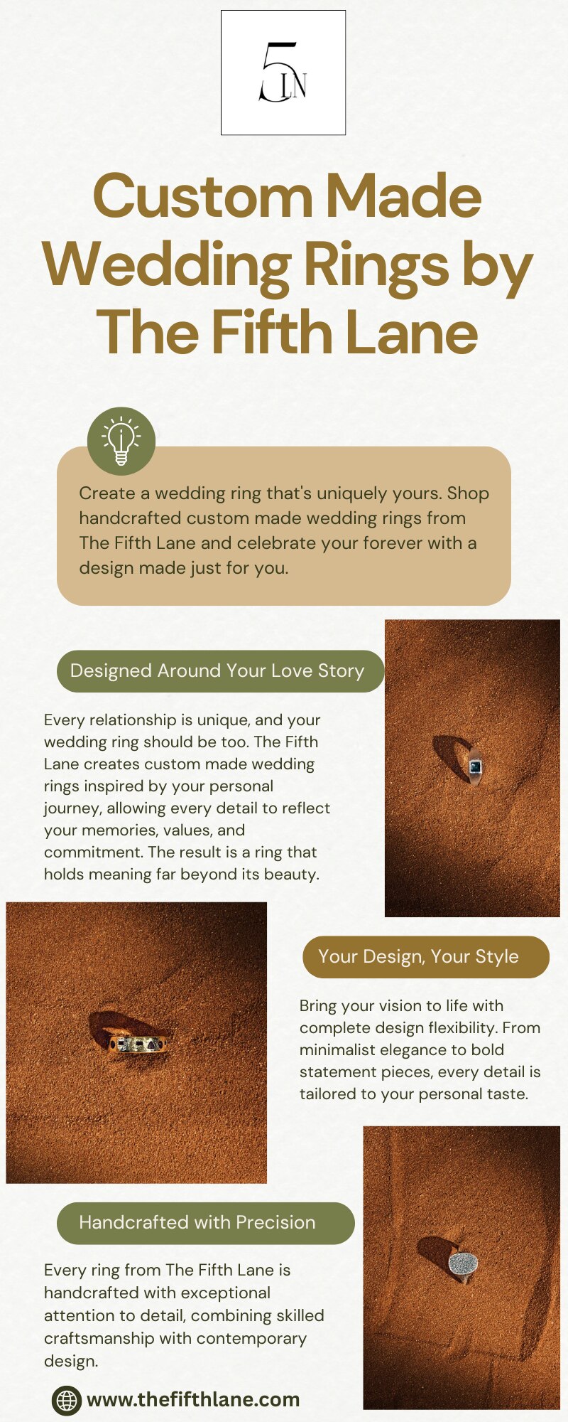 Handcrafted Custom Made Wedding Rings | The Fifth Lane

Find the perfect custom made wedding rings a...