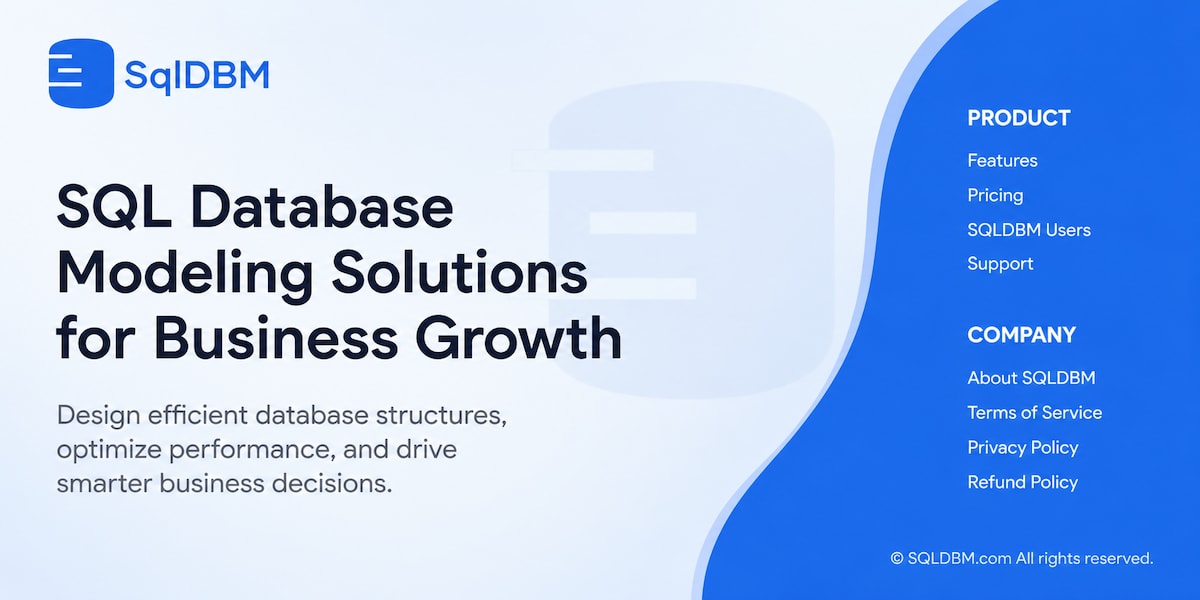 SQL Database Modeling for Better Data Design | SqlDBM

SQL database modeling helps businesses create...