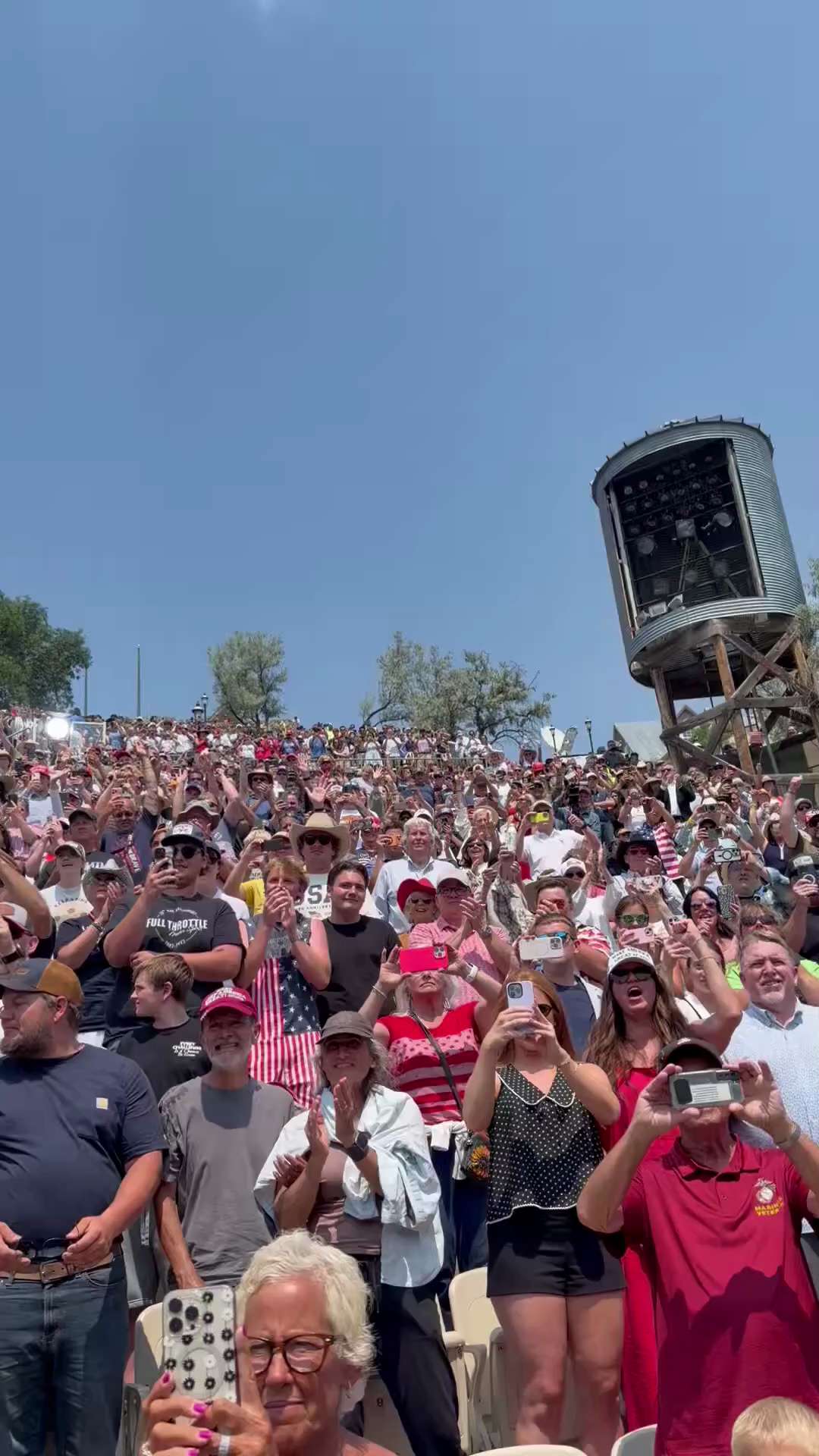 BoLoudon: 🚨WOAH: Just look how massive the crowd was for President Trump today in Medora, North Dak...