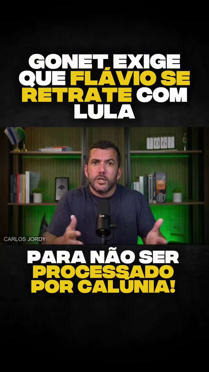 Gonet exige que Flávio Bolsonaro se retrate com lula para não ser punido em processo movido pelo PT....