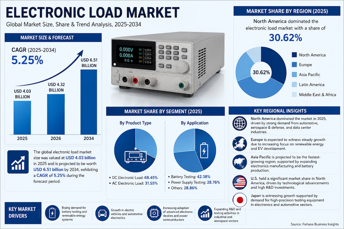 Electronic Load Market Size, Share, Growth, and Industry Analysis

According to Fortune Business Ins...
