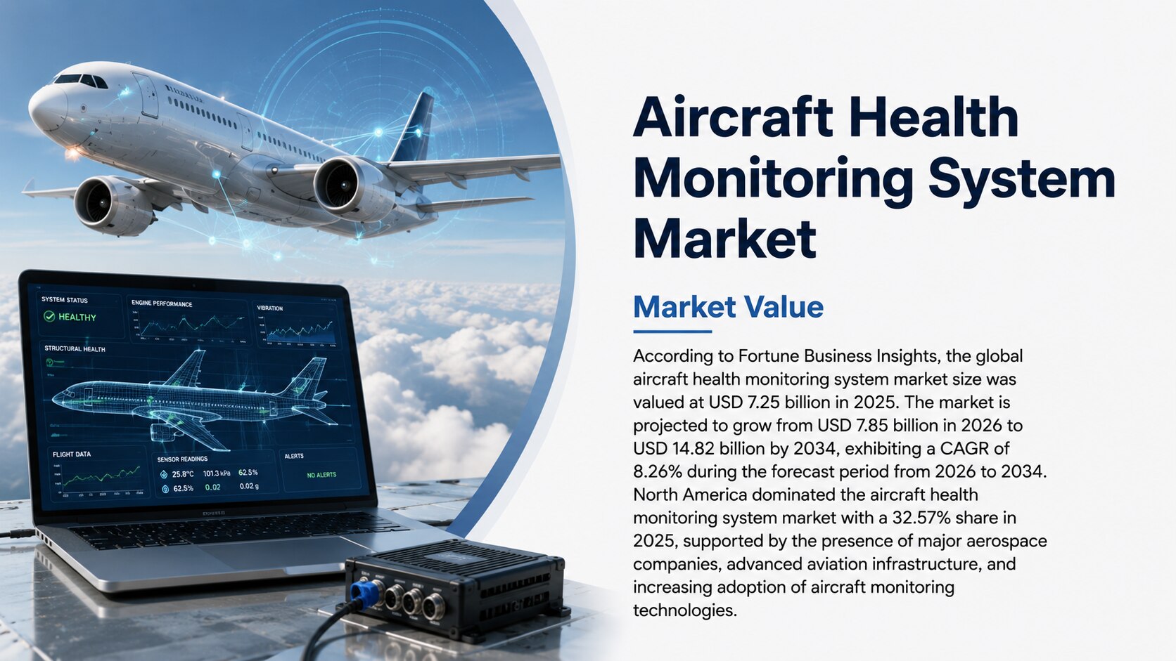 Aircraft Health Monitoring System Market Growth Drivers & Key Insights, 2026-2034

According to Fort...