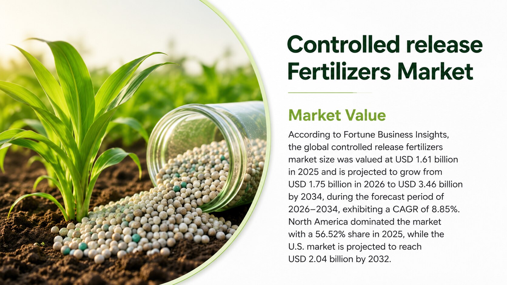 Controlled Release Fertilizers Market Size, Share & Industry Analysis 2026-2034

According to Fortun...