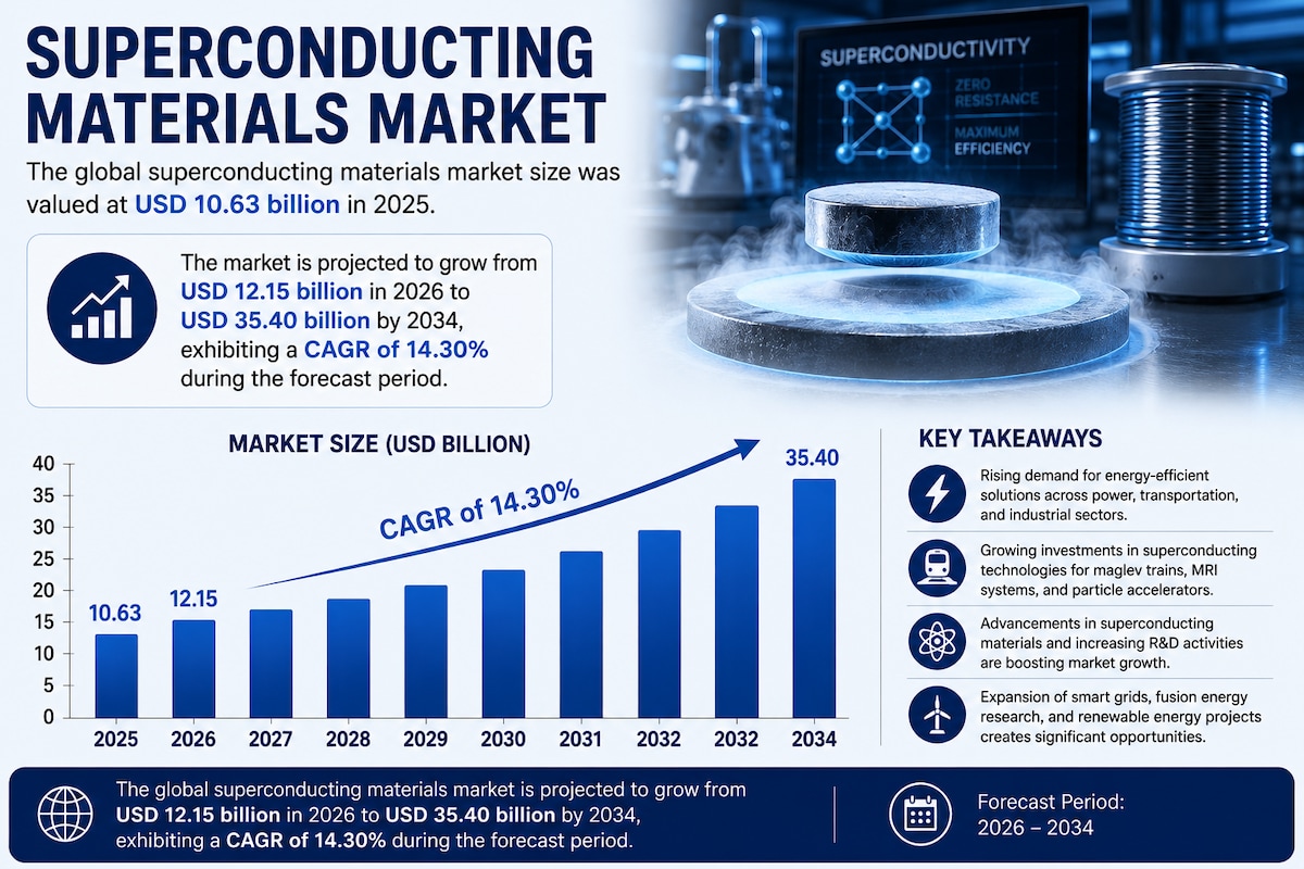 Superconducting Materials Market Size, Share, Trends & Growth Forecast 2026–2034

The global superco...