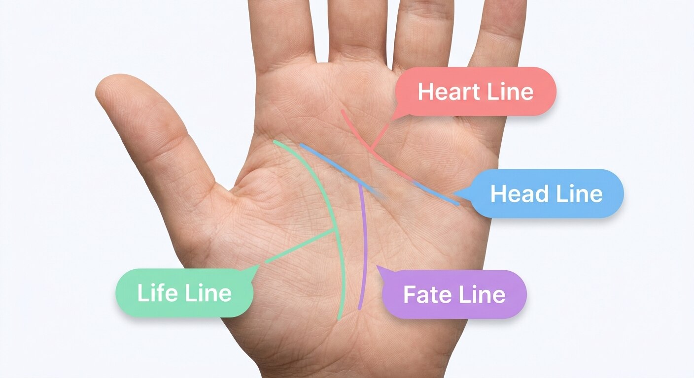 Ever searched “what does my life line mean?” You’re not alone. Palm reading starts with the simple t...