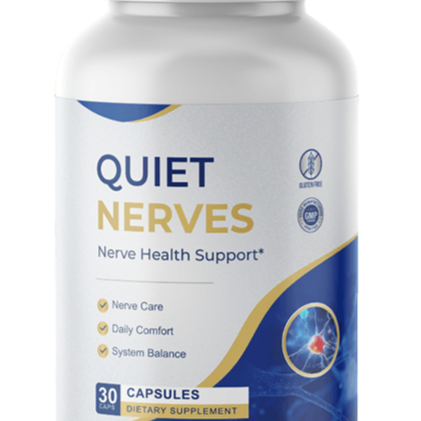 Quiet Nerves is a natural dietary supplement designed to provide nutritional support for healthy nerve function.