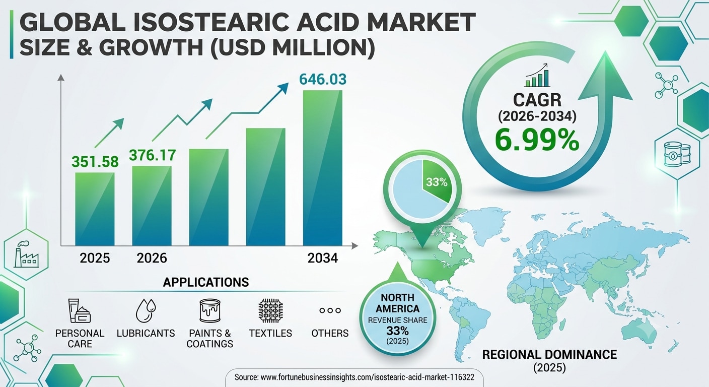 Isostearic Acid Market: Global Outlook, Emerging Trends and Growth Forecast 2026–2034

The global Is...