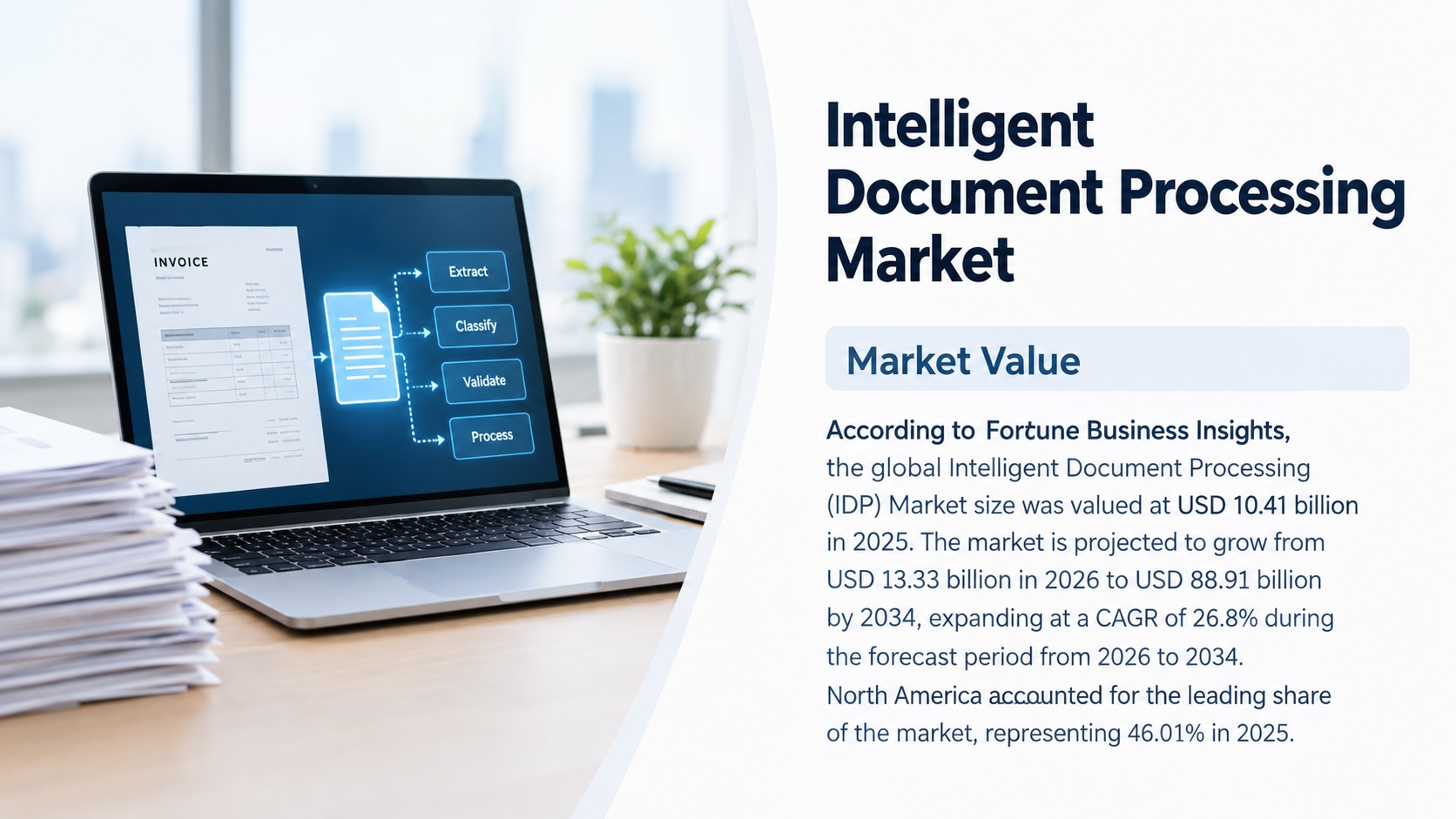 Intelligent Document Processing Market Trends, Drivers, Segmentation, and Future Outlook, 2026-2034
...