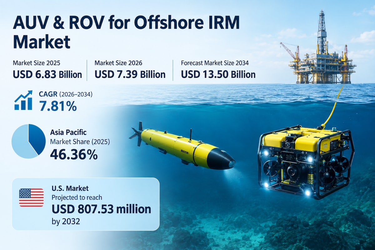 AUV & ROV for Offshore IRM Market Emerging Trends and Future Outlook 2026–2034
Rising offshore oil a...