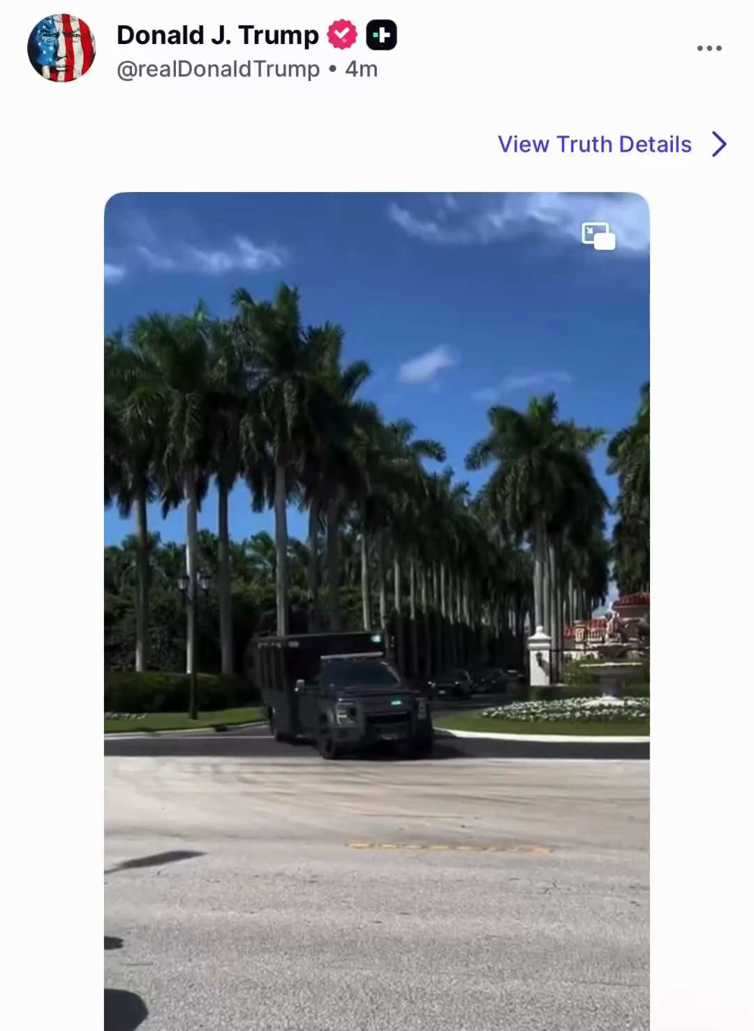 🚨 JUST IN: President Trump just posted this epic video of him leaving his Palm Beach property, and ...