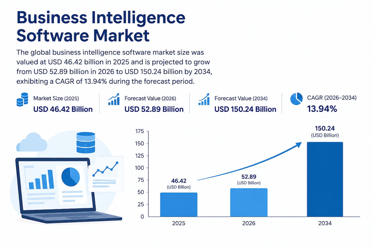 Business Intelligence Software Market Research Report and Industry Outlook, 2026–2034
The Business I...