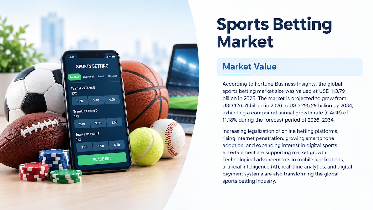 Sports Betting Market Industry Growth, Trends, Segmentation, and Forecast to 2034

According to Fort...