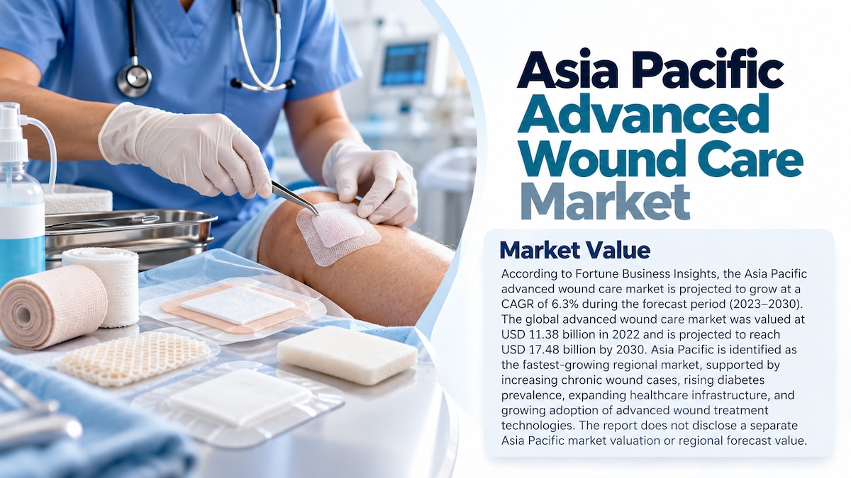 Asia Pacific Advanced Wound Care Market Size, Share, Growth Trends, and Industry Forecast, 2023–2030...