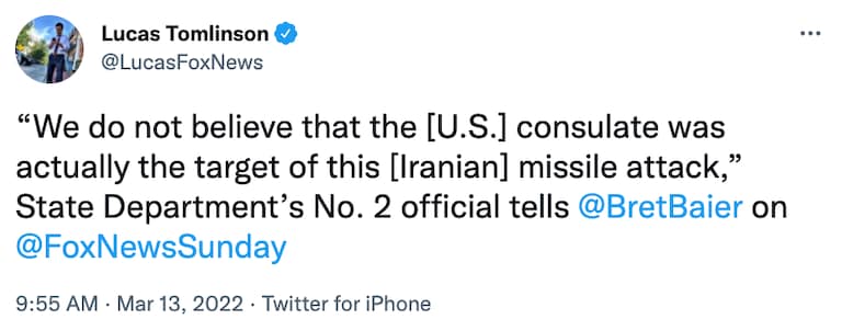 Really?!?
Why is the Biden State Department #2 serving as the spokesperson for Iranian terrorist propaganda?
Joe Biden owns this horrific American weakn