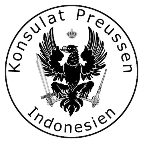 Dieses Konsulat ist die Vertretung des vergessenen Staates Preußen, dem ich seit meiner Geburt angehöre, im Landrecht von 1794, in der Republik Indonesien