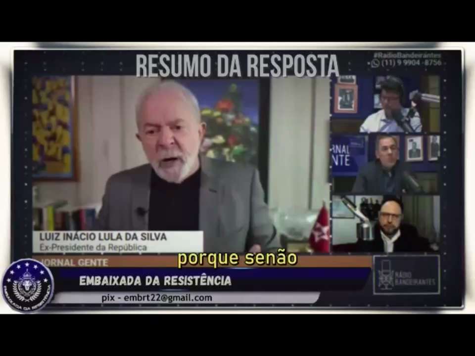 Lula e o controle da mídia. 
Imagina o cérebro de "jornalista" que apoia isso.