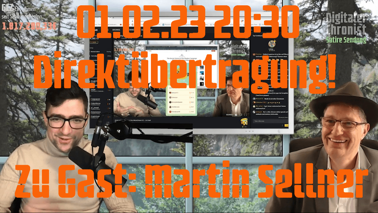 Aufzeichnung vom 01.02.23 Direktübertragung! Zu Gast: Martin Sellner