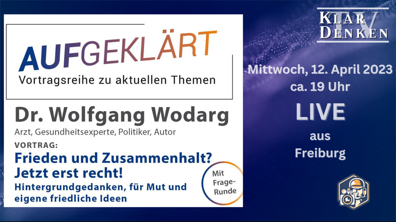 💥LIVE | Dr. Wolfgang Wodarg: Frieden und Zusammenhalt? Jetzt erst recht!💥