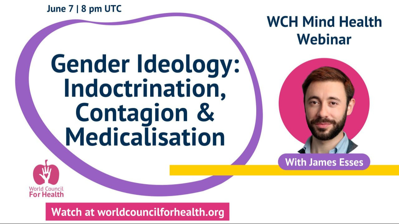 James Esses is a commentator, writer and advocate on gender ideology and free speech. He is currently taking legal action against his former training institute and accreditation body on the basis of discrimination, after being expelled from his Masters’ degree for speaking out about gender ideology. James is also a trainee psychotherapist.

Support WCH: https://worldcouncilforhealth.org/donate
Free Newsletter: https://worldcouncilforhealth.org/subscribe