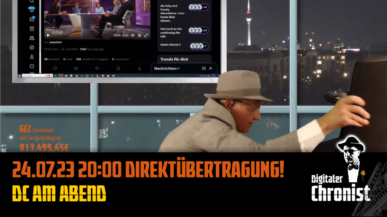Aufzeichnung vom 26.07.23 Direktübertragung! Die2 am Abend
