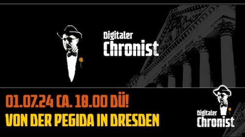 Liebe Zuschauer, wir sind gerne wieder in Dresden und übertragen direkt von der Pegida. Unter anderem wird Martin Sellner sprechen!

Euer Thomas

Netzseite:
https://www.digitaler-chronist.com