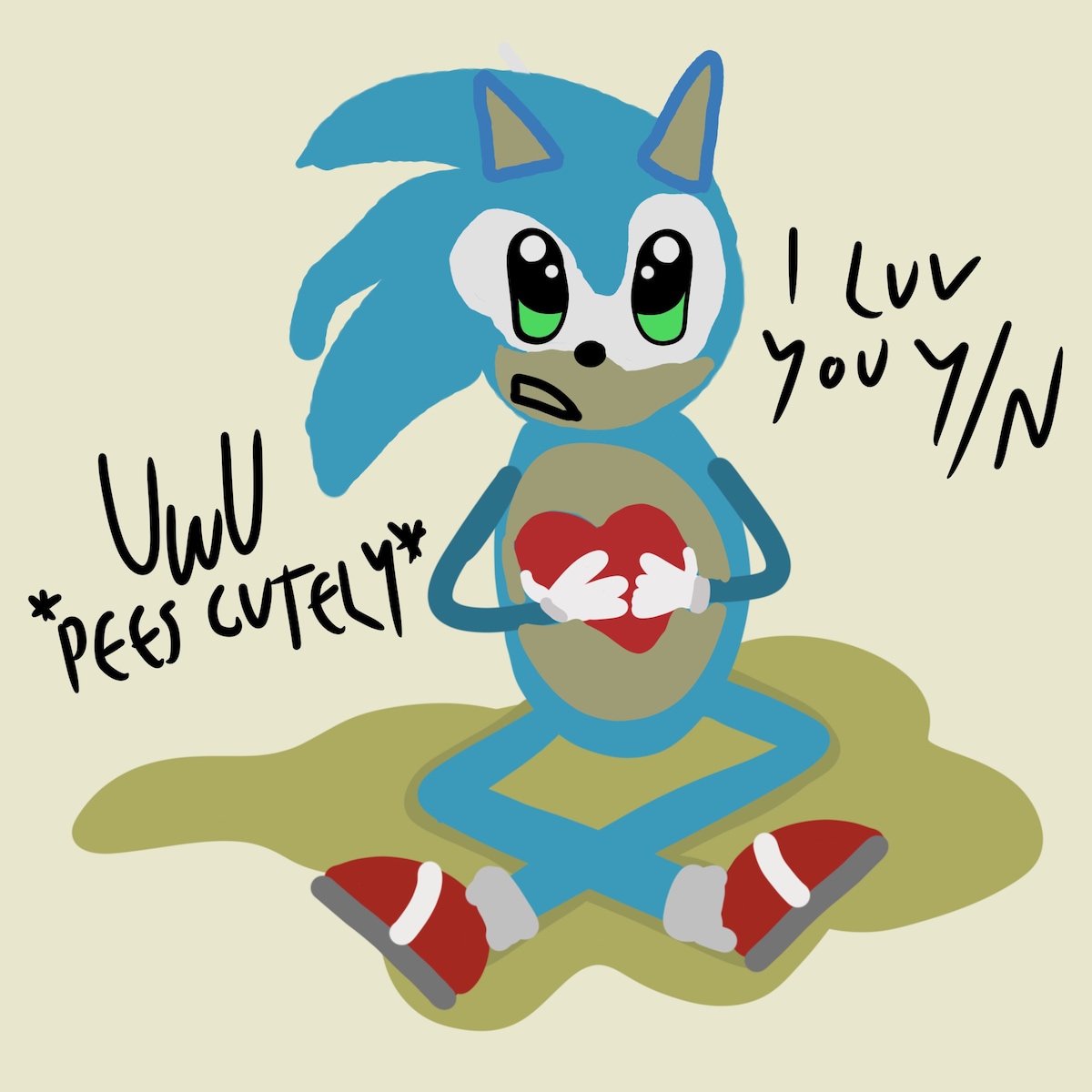 REGEET THIS TO BE ENTERED INTO MY GIVEAWAY FOR ONE BADLY DRAWN SONIC FANART WILL BE PICKING A WINNER...