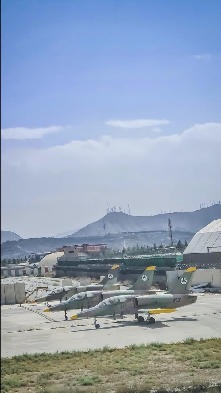 Not only huge weapon caches and helicopters the Taliban will inherit, fighter jets sitting at Kabul ...