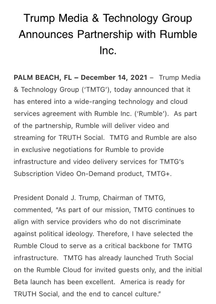 BREAKING: Full details on Trump-Rumble partnership 