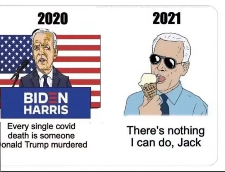Oh the flip just 1 year can do to your speech and where the goalpost lays! #hypocrites #Biden
