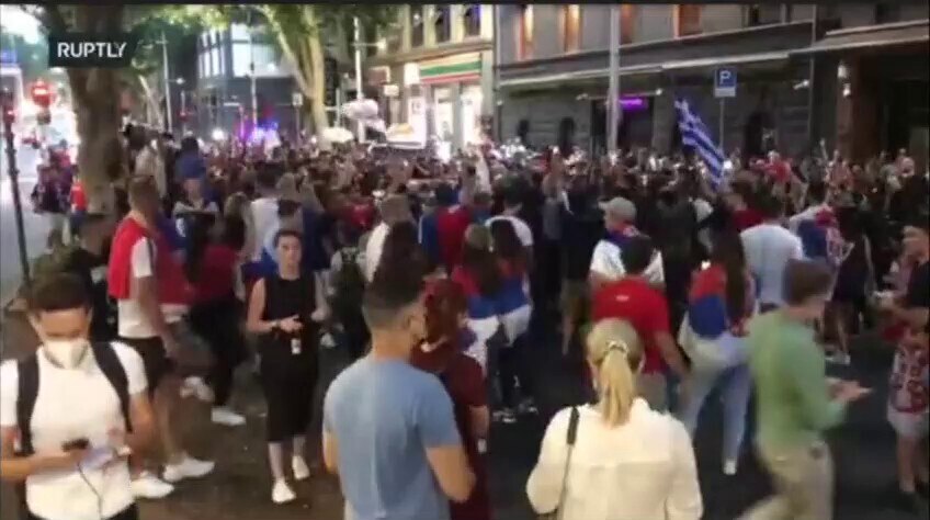 Police pepper spraying Djokovic supporters in Melbourne.

Another DISGRACE for the Australian government.

The world is watching you commie pricks.